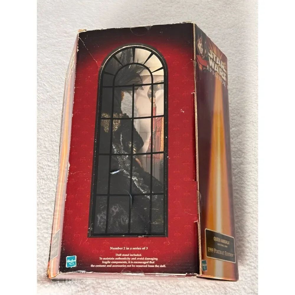 Star Wars Queen Amidala Black Travel Gown 1999 Portrait Edition